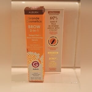 Grande Cosmetics 2-In-1 Tinted Gel + Brow Enhancing Serum -Auburn (0.7fl oz)